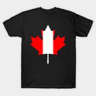 Reconstructed Canadian Flag T-Shirt